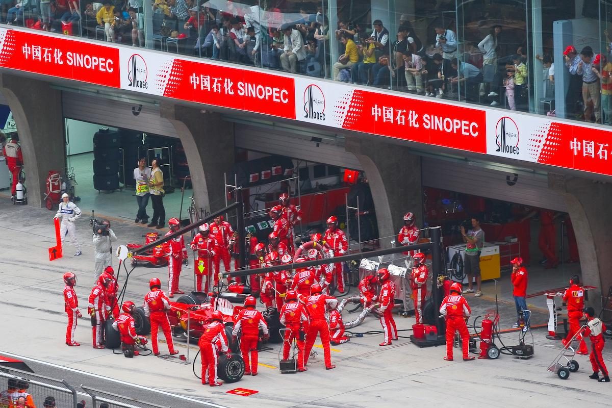 Pitstop At 2008 Chinese Grand Prix